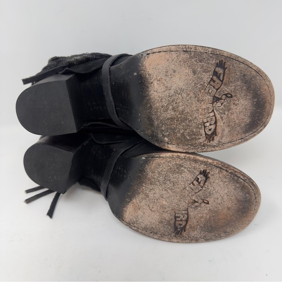 Black Ankle Boots with Braided Strap - Picture 8 of 9